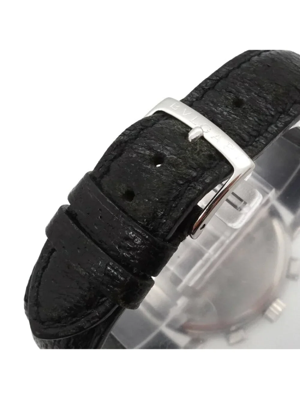 Bvlgari Chronograph Watch Date Black Automatic